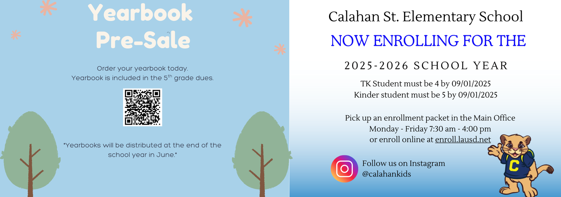 yearbook presale with qr code for purchase