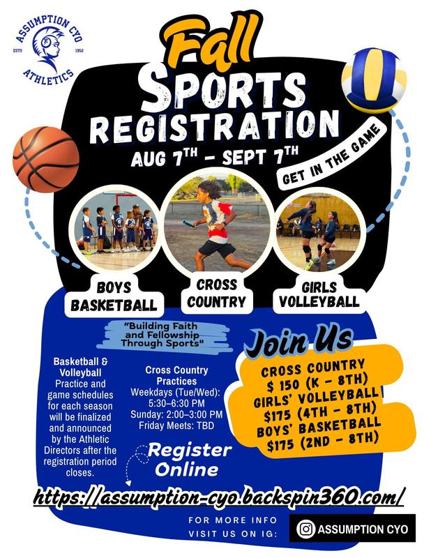 CYO Registration Flyer