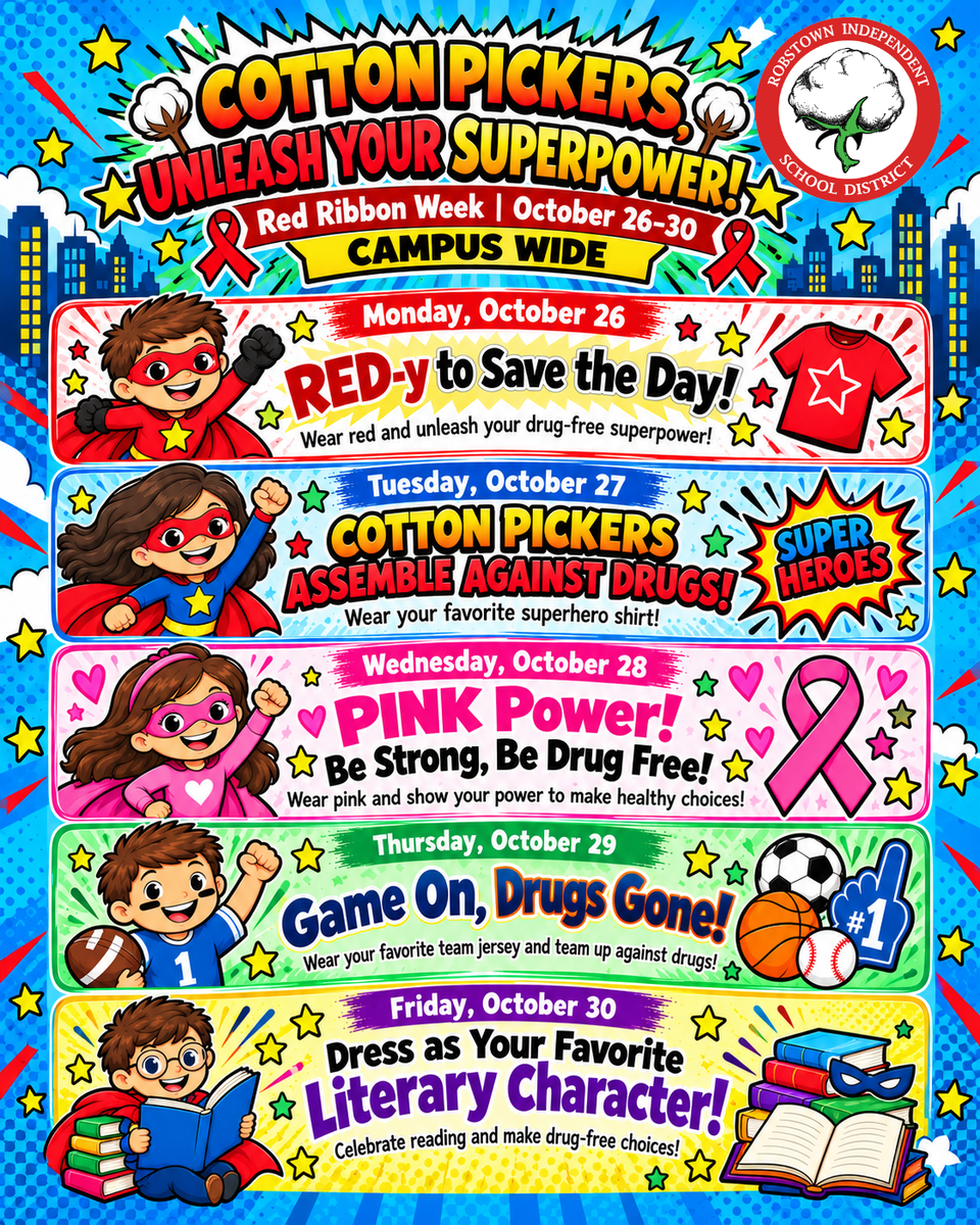 red ribbon week dress up days