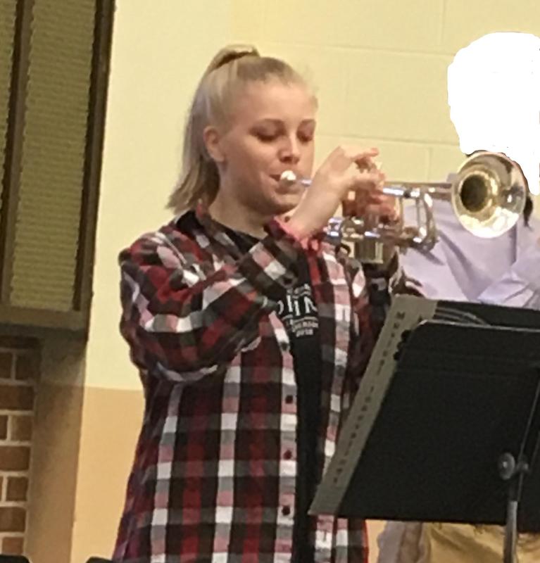 Margaret Jean Harris plays with the 2019 SC All-State Jazz Band Featured Photo