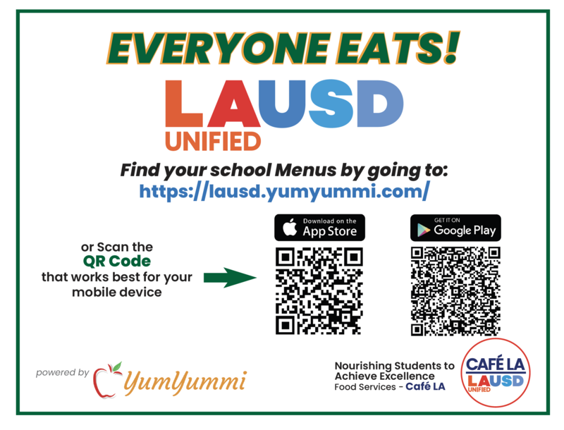 Menu link flyer