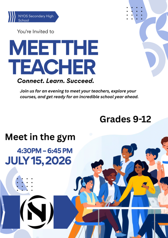 Meet the Teacher for NYOS HS grades 9th-12th Featured Photo