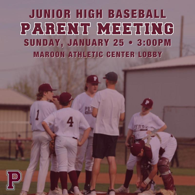 Perry JH baseball parent meeting 2026