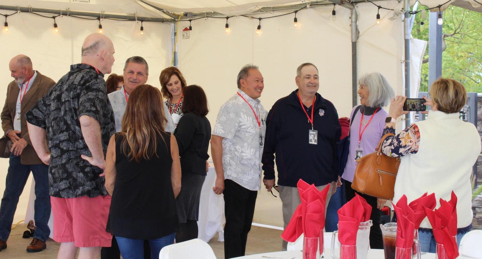 Members of the class of 1971 at their 50 year reunion