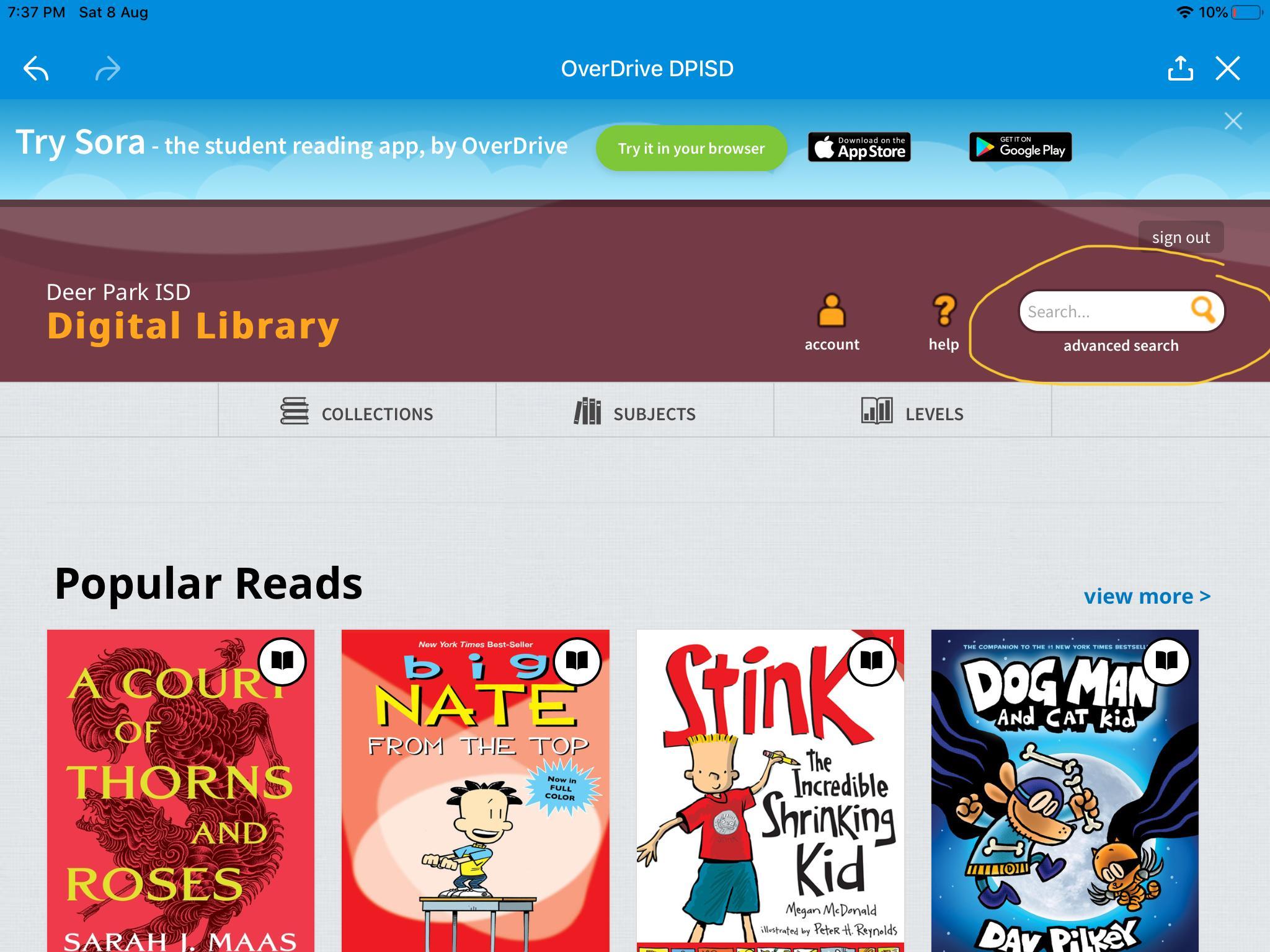 How to Check Out Books Using Overdrive Barry Smith Deepwater Elementary