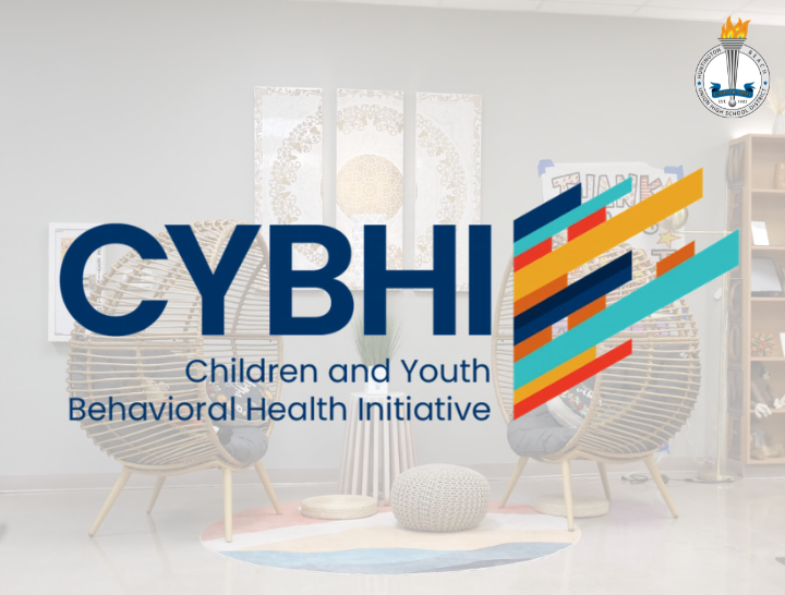wellspace in background with logo in front saying "CYBHI Children and Youth Behavioral Health Initiative"