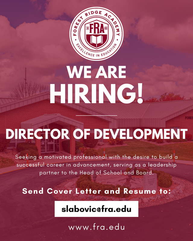 We are hiring! Director of Development