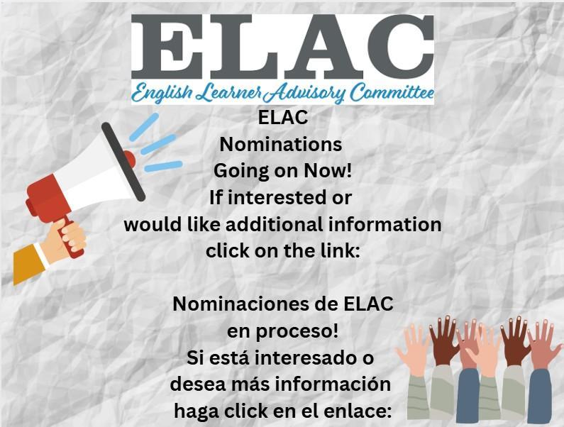 ELAC Nomination Announcement