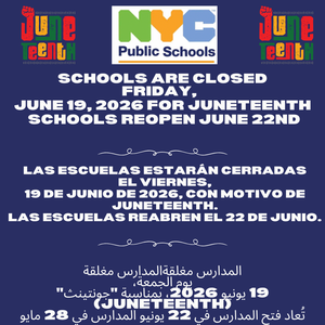 School closed June 19th notice