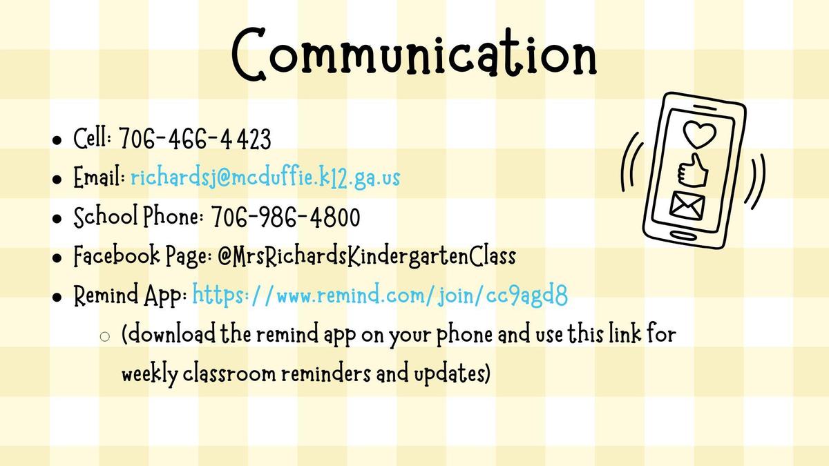 Communication Info