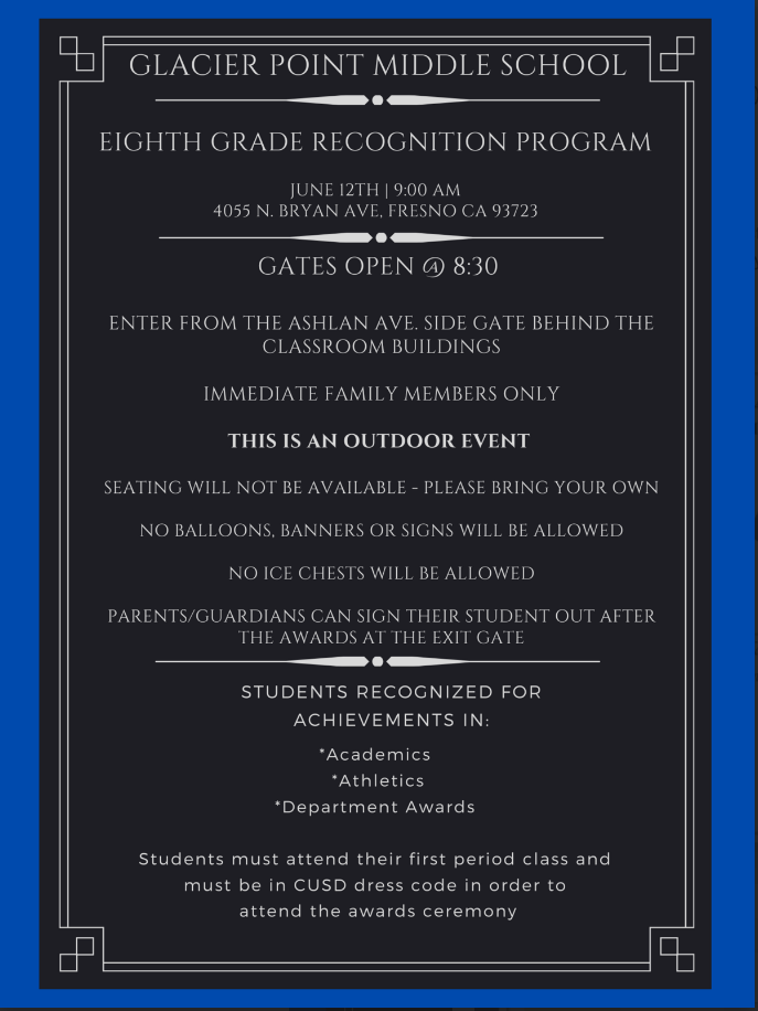 8th Grade Recognition