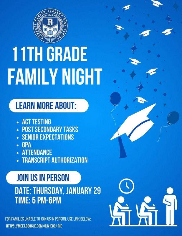 📣 11th Grade Family Night – You’re Invited! 🎓/📣 Noche familiar de 11.º grado: ¡están invitados! 🎓 Featured Photo