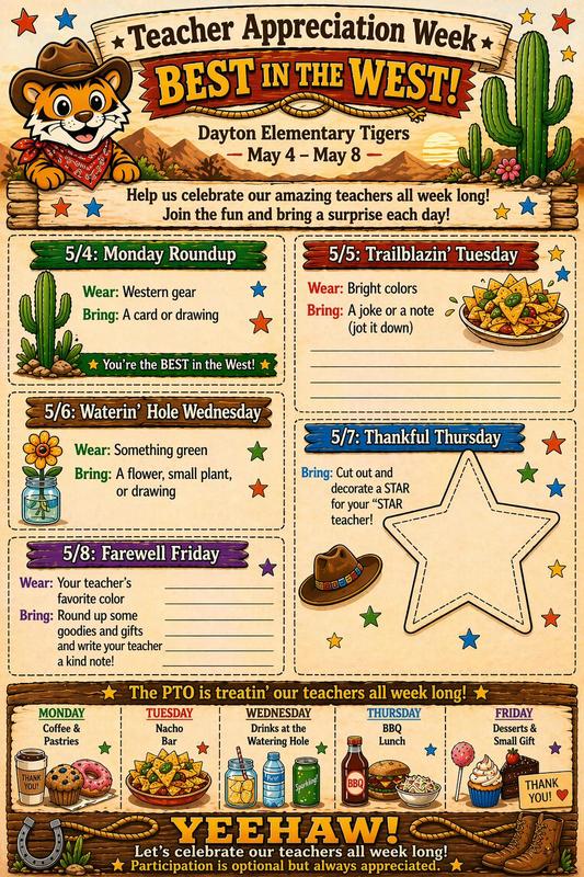 Ideas for Teacher Appreciation Week