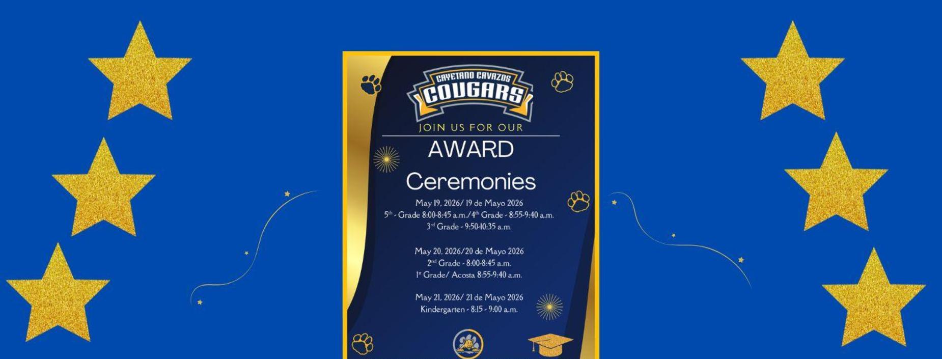 Award Ceremonies in May