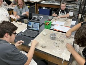 CCHS Art Foundations students are diving deep into the Element of Art