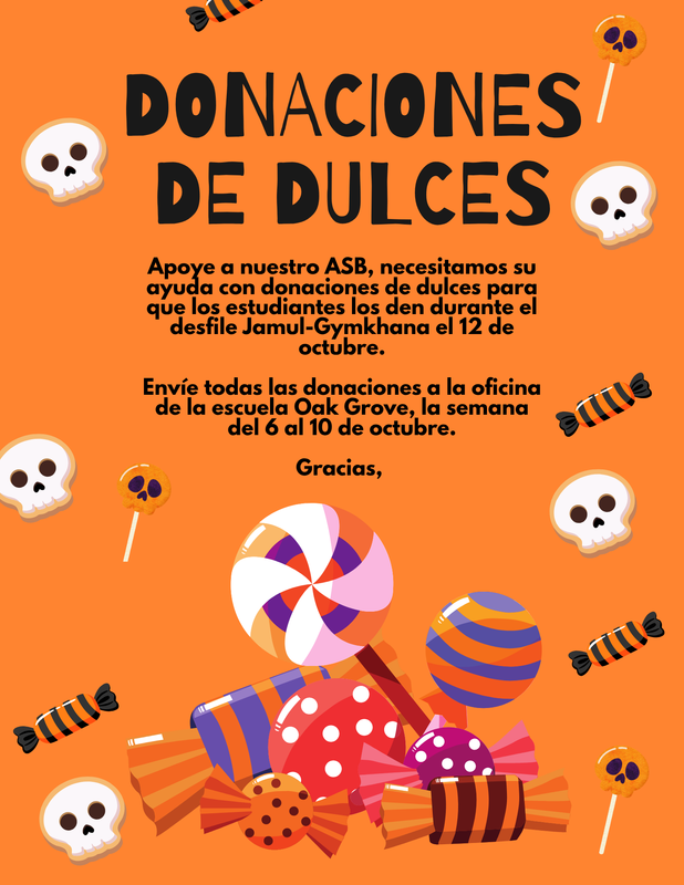 Donacion de dulces