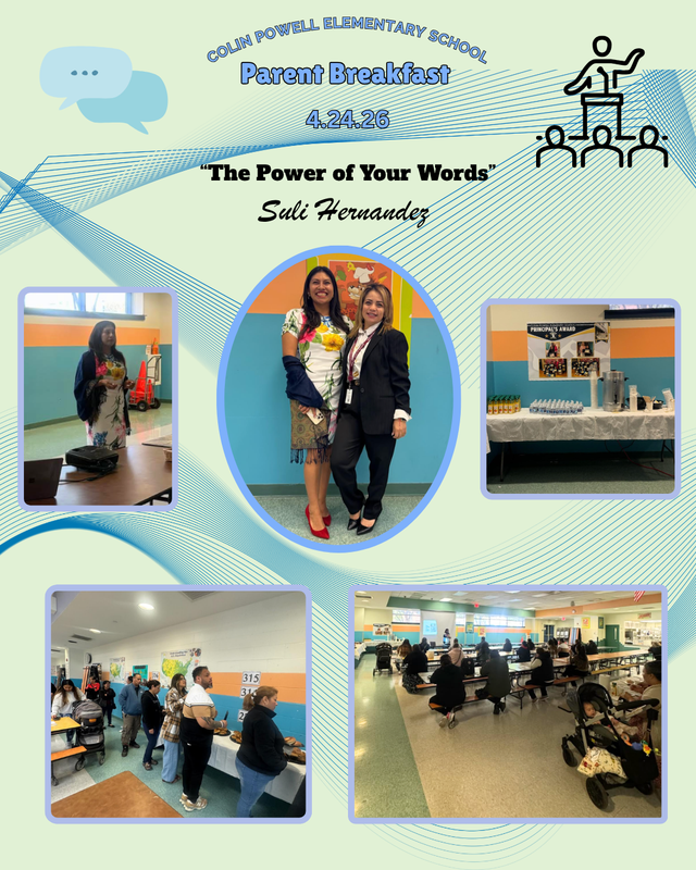 Parent Breakfast at the Colin Powell School