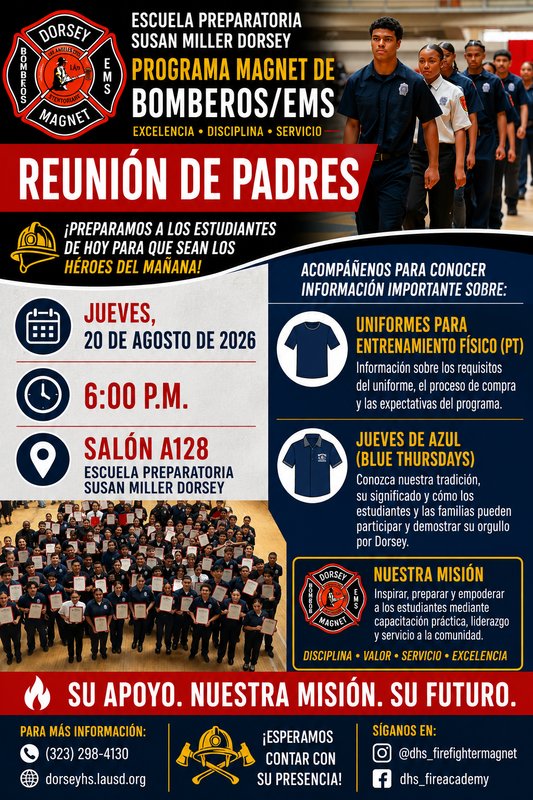 fire ems prent meeting flyer español