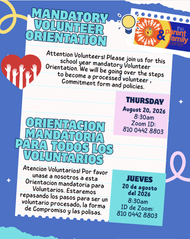 Volunteer Orientation 8-20-26