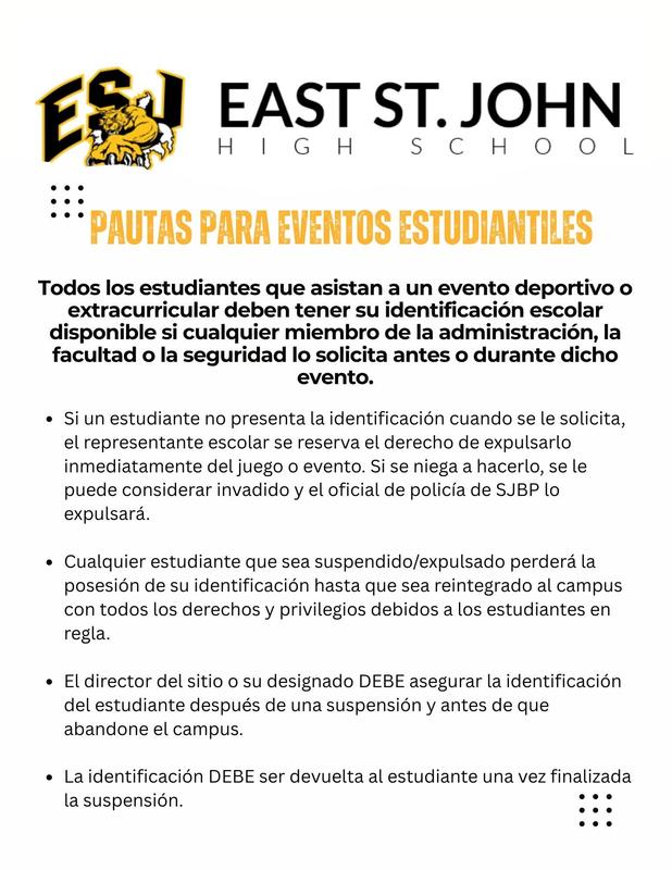 Student guidelines - spanish