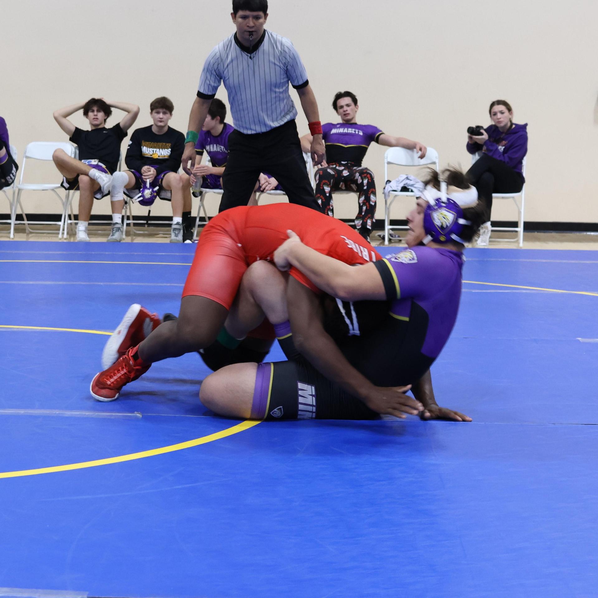 wrestlers in action at parlier