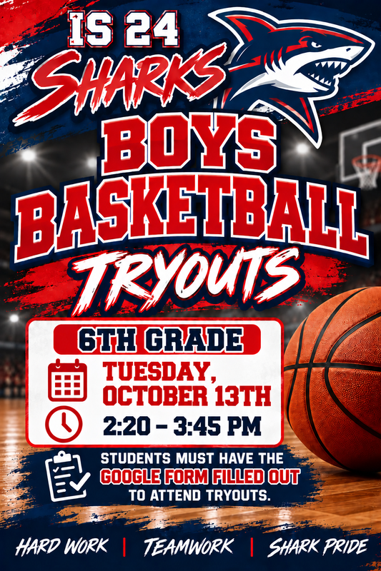 6th Grade Boys Basketball Tryouts