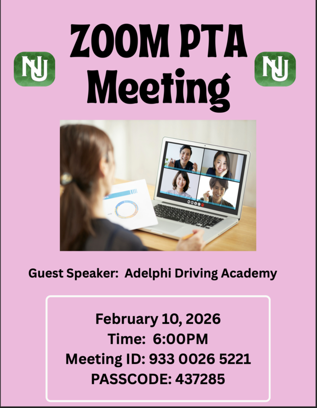PTA ZOOM Meeting February 10th