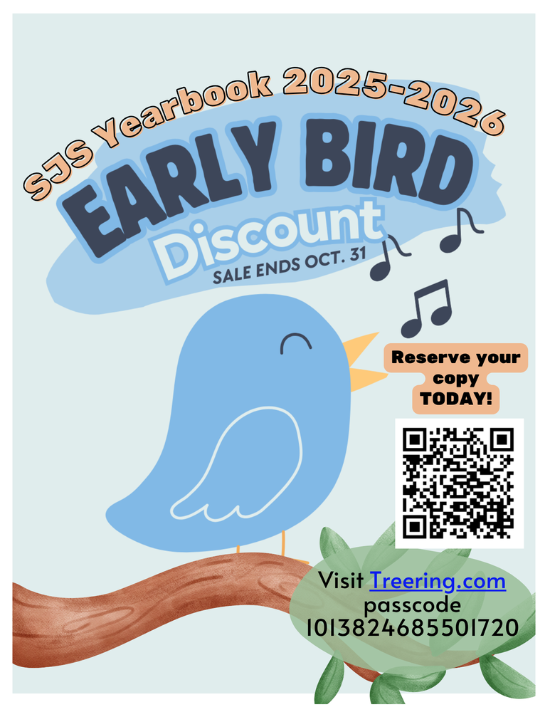 Order Your Yearbook Today! Early Bird Sale!
