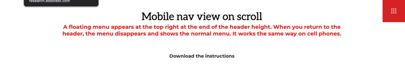 Mobile nav view on scroll Featured Photo