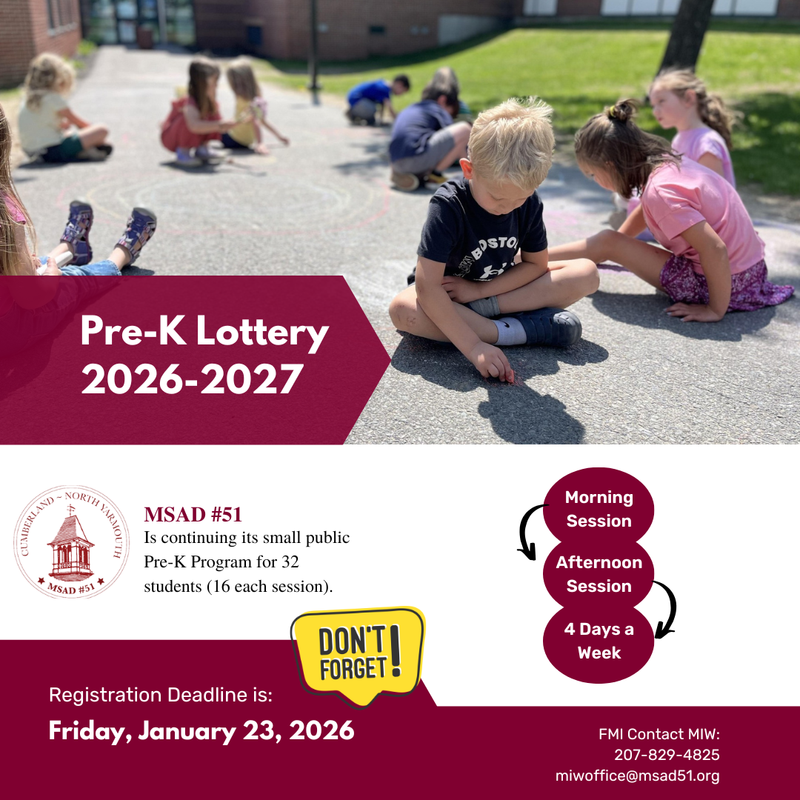 Children playing outside during Pre-K Lottery 2026-2027 registration announcement.