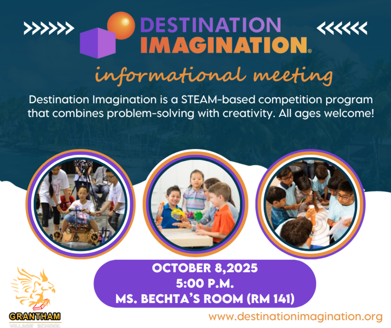 Destination Imagination Informational Night October 8th