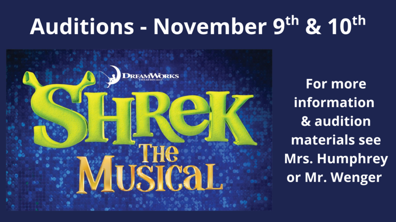 Shrek the Musical auditions