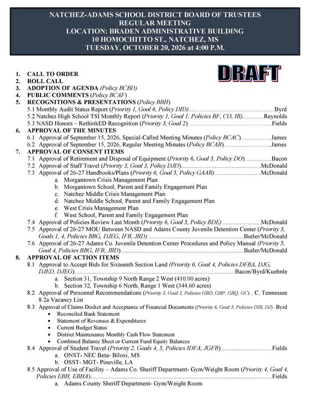 agenda