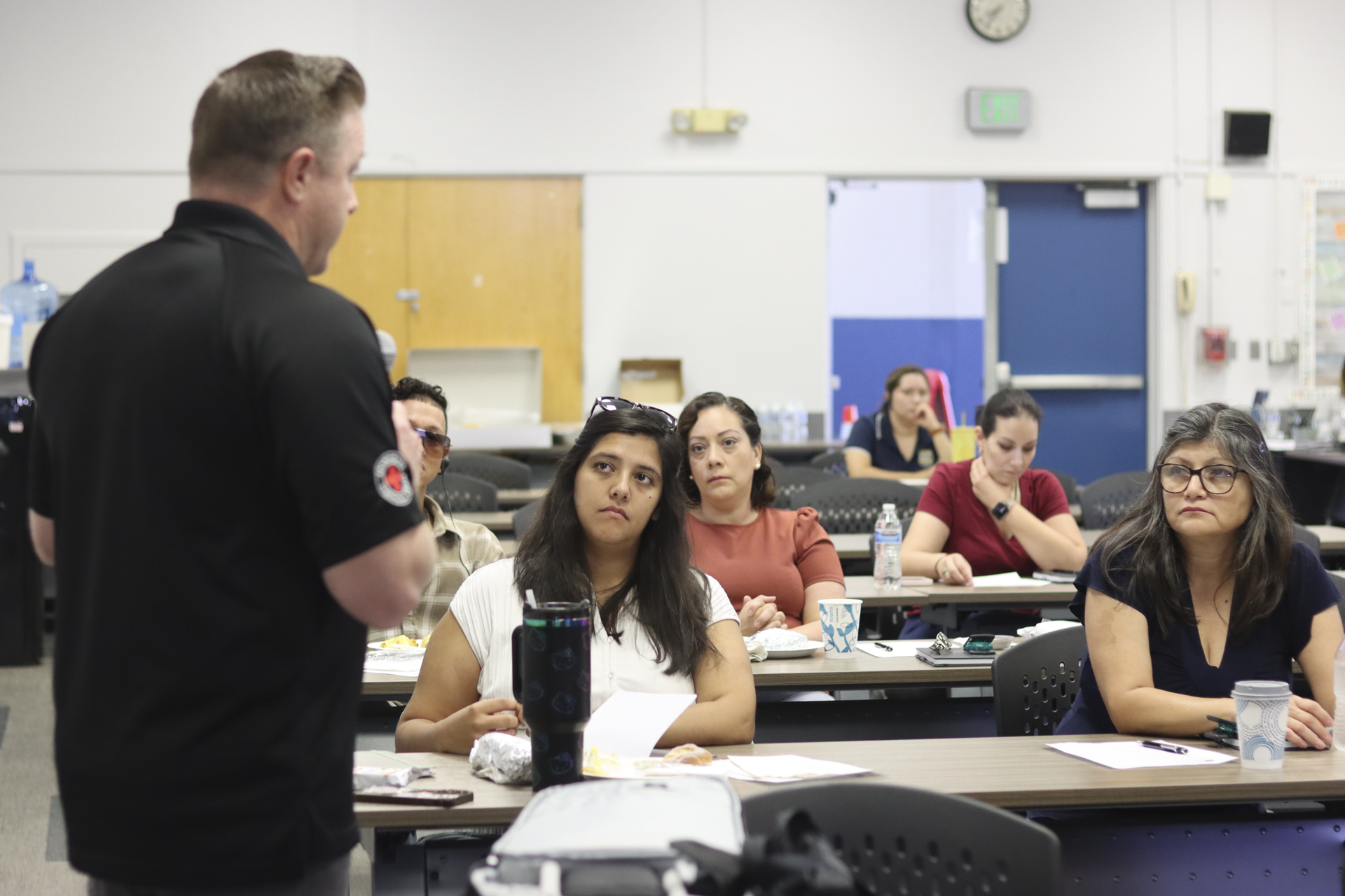 presenter answering questions