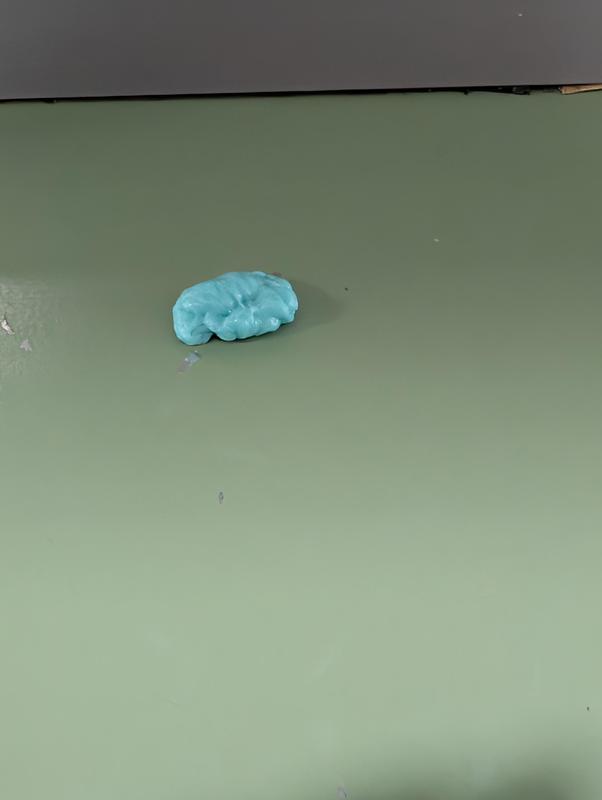 Gum left on counter