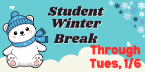 student winter break reminder