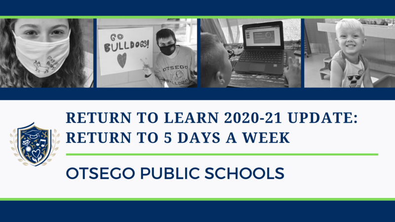 graphic with four student pictures and words that read