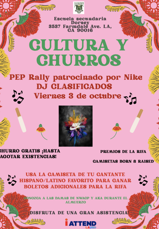 Dorsey Culture and Churros Flyer Spanish