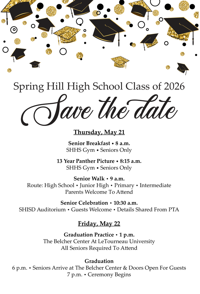 Graduation Information Class of 2026