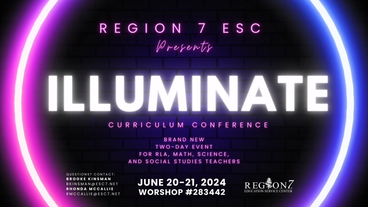 Upcoming Workshops at Region 7 ESC - Upcoming Workshops - ESC Region 7