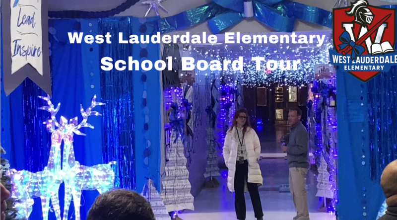 West Lauderdale Elementary School Board Tour Hallway