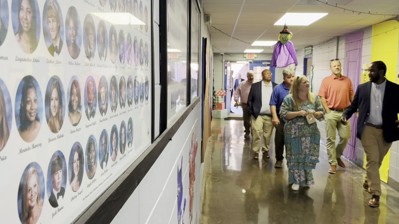 Southeast High School: School Board Tour in the Hall