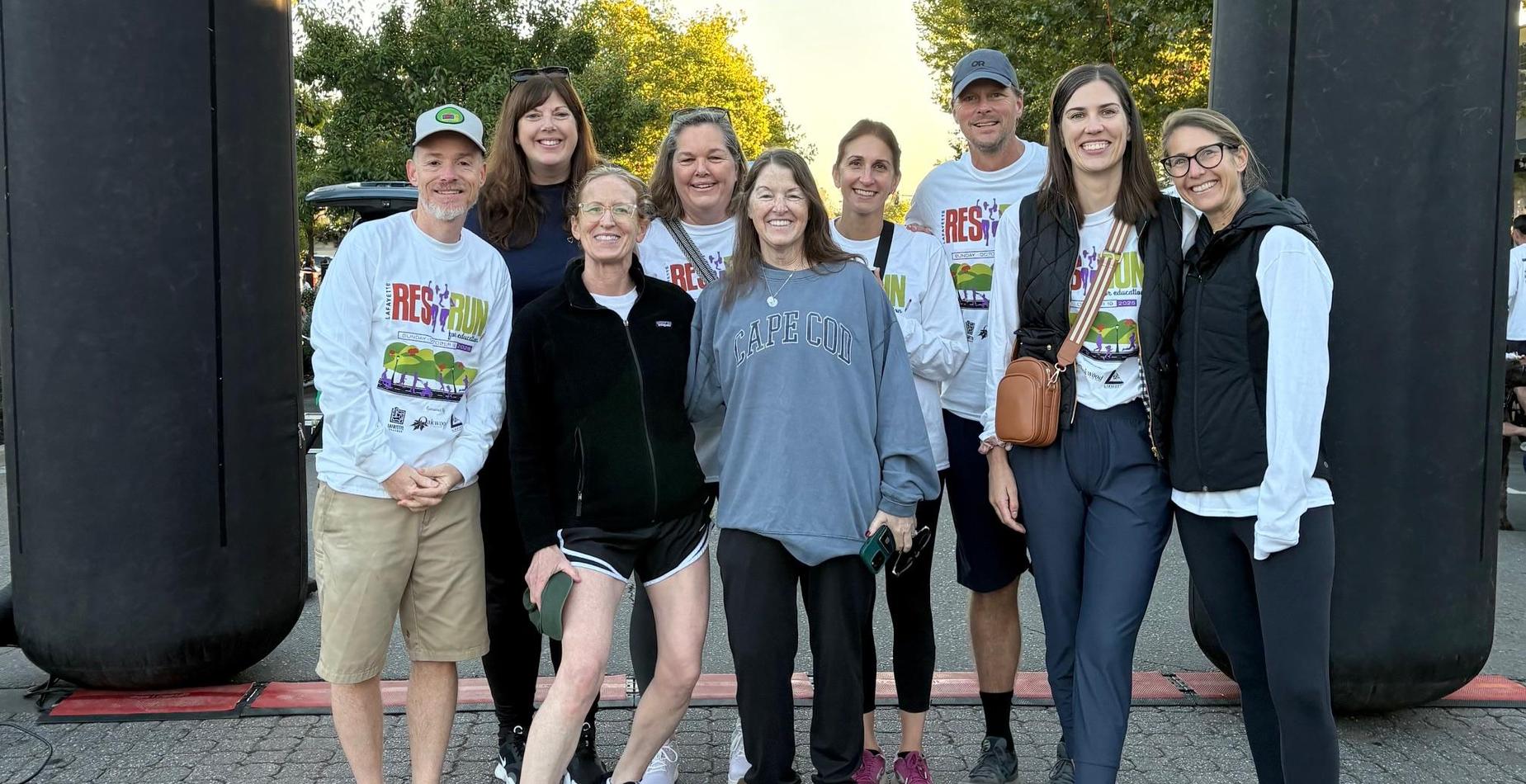 Runners at race start
