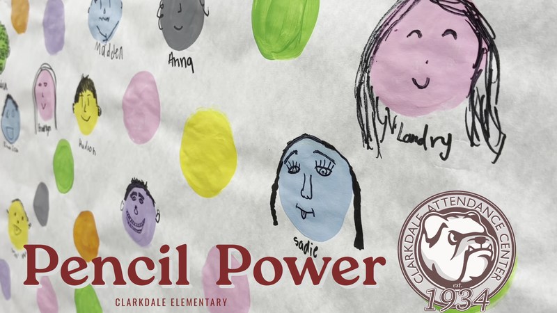 Clarkdale Elementary: Quest Self Portrait Bulletin Board Drawings