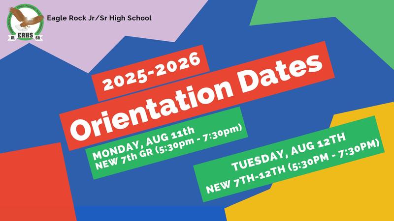 Orientation 8/11 and 8/12