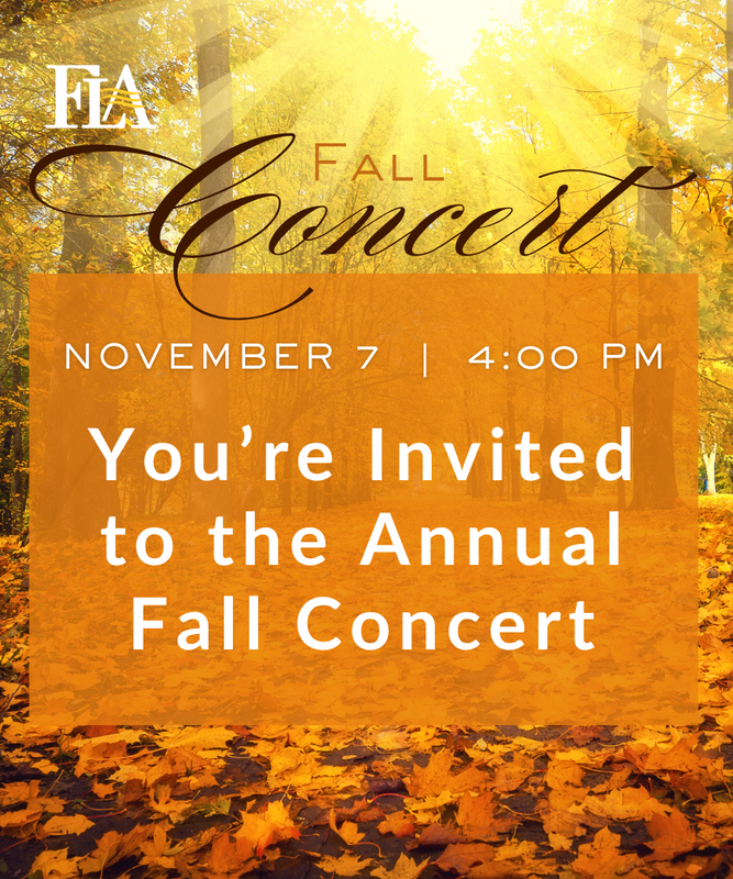 Fall Concert - Nov 7, 4:00 pm in Schmidt Aud.