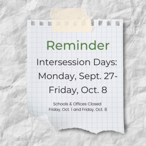 intersession reminder