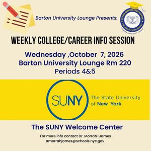 Weekly College and Career info sessions