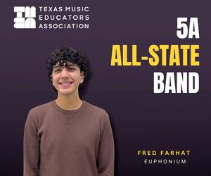 Pieper High School Fred Farhat All-State musician