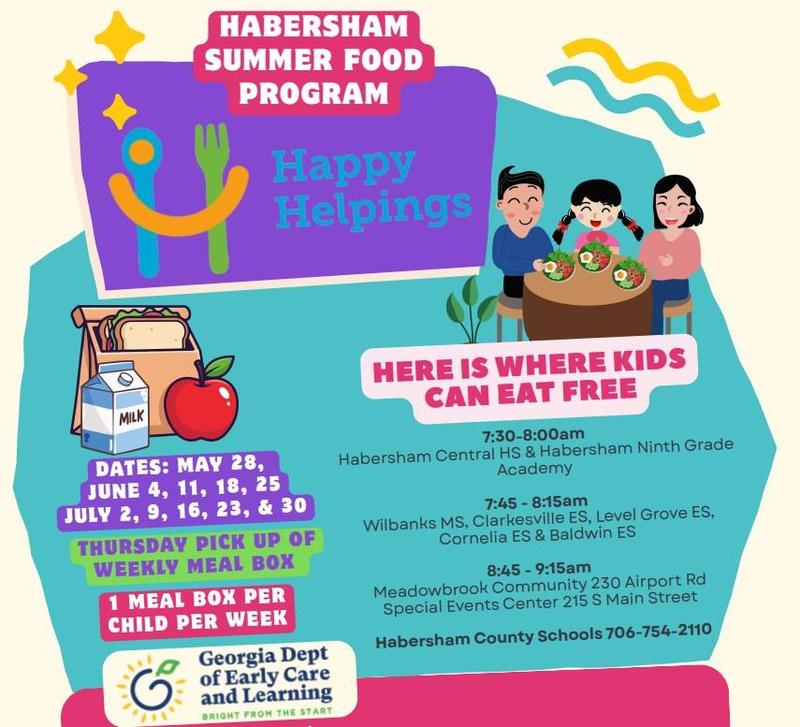 photo of summer meals flyer